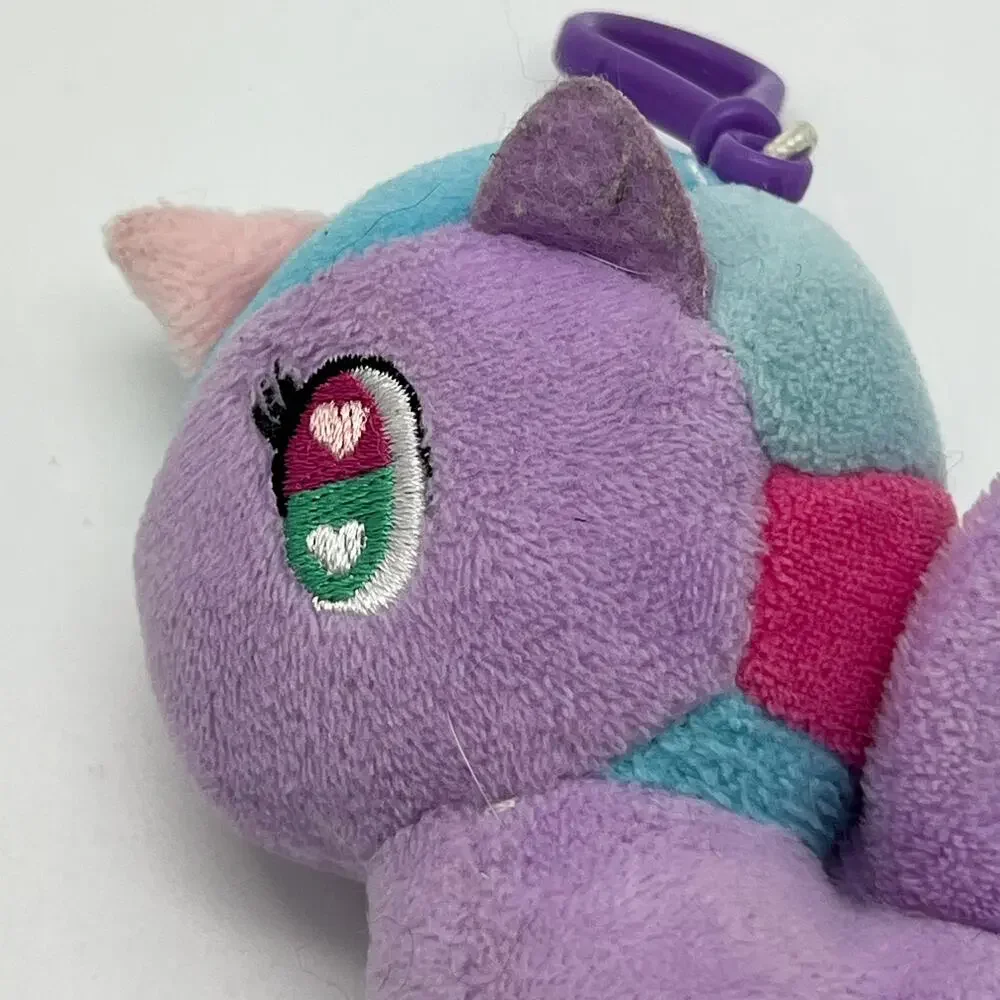 Lot of 2 Tokidoki Unicorn Plush Keychains Aurora World Bag Clip Keychain Purple